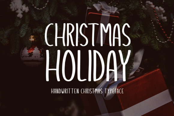 Christmas Holiday Font for Web Design
