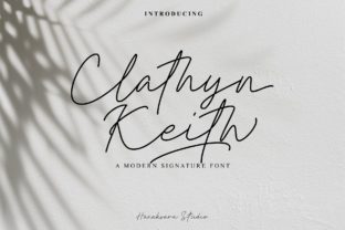 Clathyn Keith Signature Font