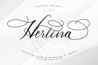 Hertina: A Modern Script Font for Editorial Design