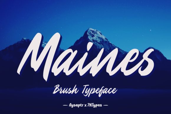 Maines: A Vintage Script Font