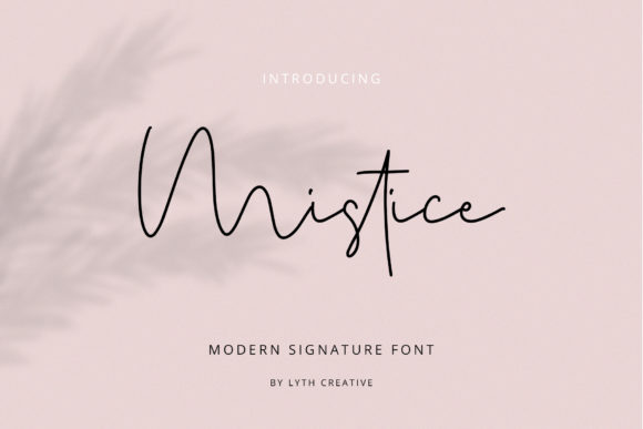 Mistice: A Bold Handwritten Font