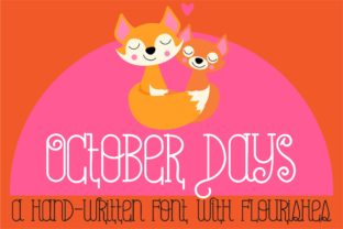 October Days Font for Autumn Crafts