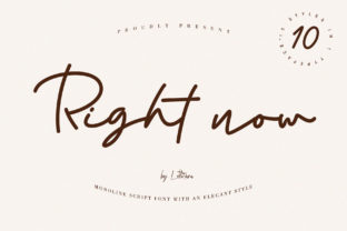 Right Now: A Font for Timeless Elegance